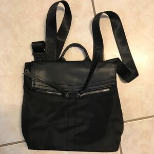 Nylon and Leather Black Botkier Mini Backpack